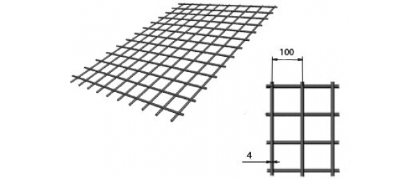 Сетка сварная (дорожная) 100х100х4мм 1,5х2м купить с доставкой в Ватутинках
