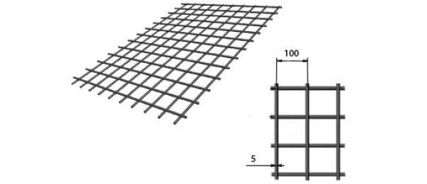 Сетка сварная (дорожная) 100х100х5мм 1,5х2м купить с доставкой в Ватутинках