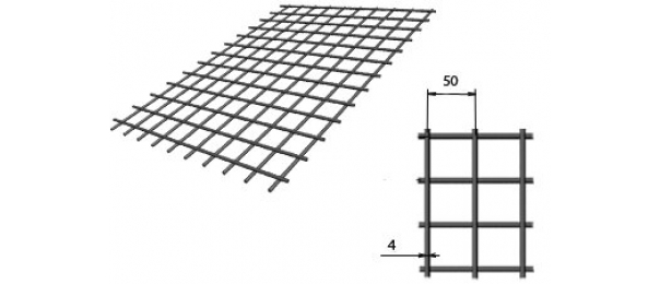 Сетка сварная (дорожная) 50х50х4мм 1х2м купить с доставкой в Ватутинках